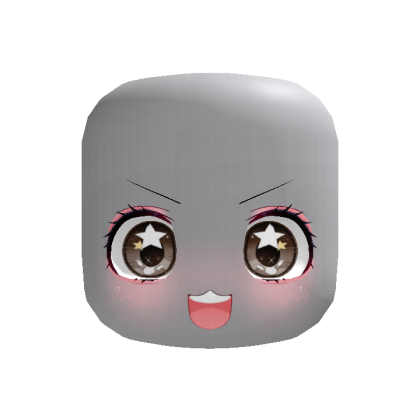 ❗️brown excited kawaii anime face expression