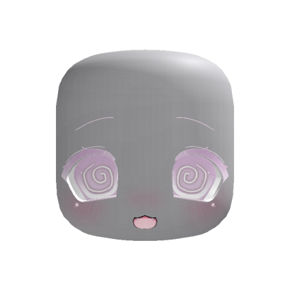 (Animated) Light Pink Cute Chibi Dizzy Face