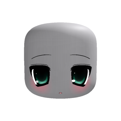 ♡ ꒰ animated green surprised 2000's moe face ꒱ ♡