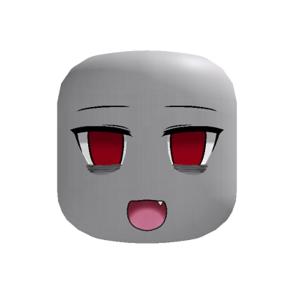 Tired Cute Anime Face (Red)