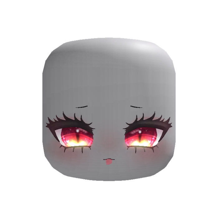 (GLOWING✨) Cute Red Fire Kitsune Dolly Eyes ୨ৎ °.