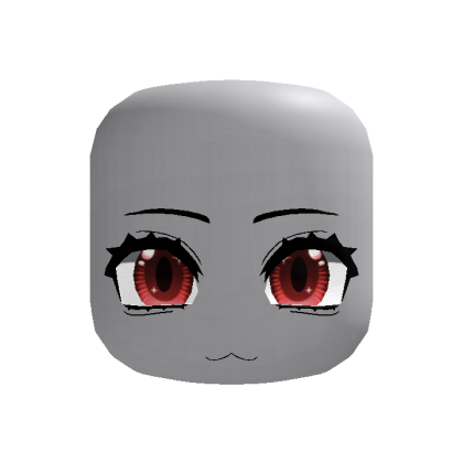 Cute Chibi Doll Face Red thumbnail
