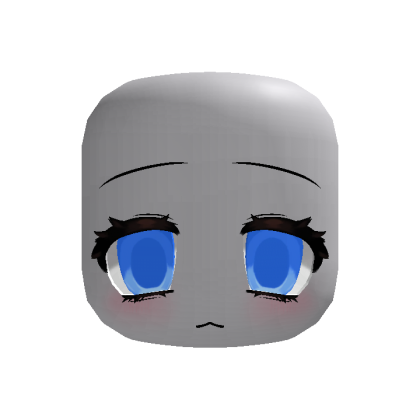 (animated) cute 2000's tired moe face blue