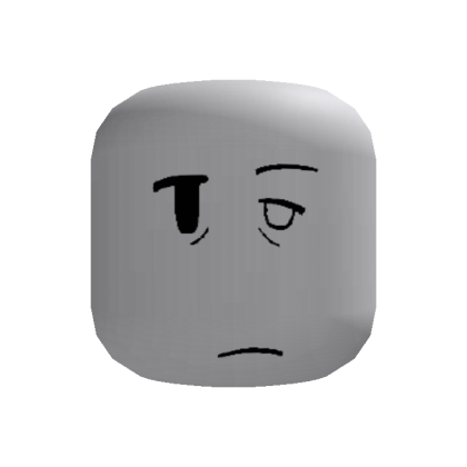 Neutral Grumpy Guy Face (Recolorable)