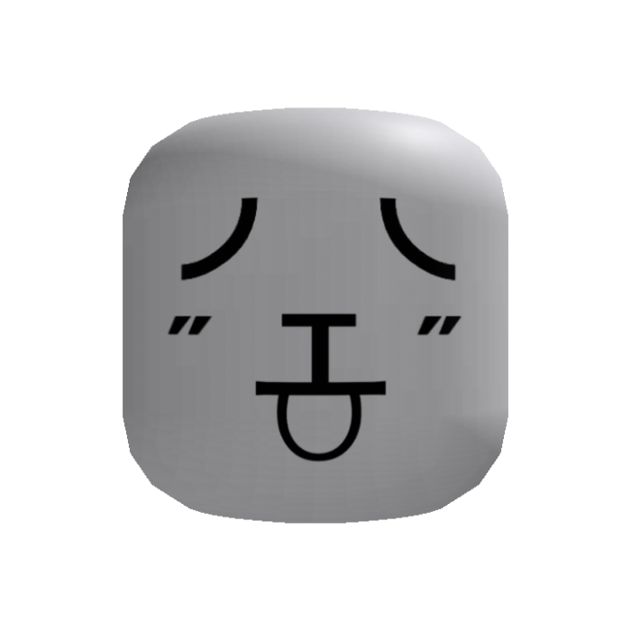 sad doggo kaomoji head