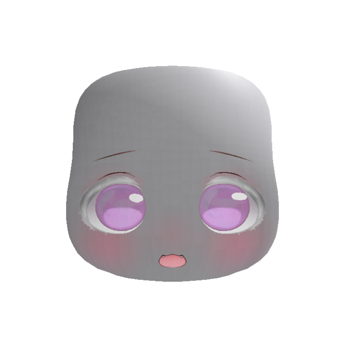 Soft Kawaii Adorable Anime Face (Albino)