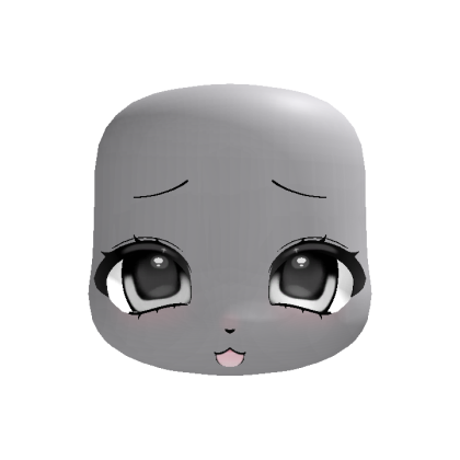♡ animated gray cute kigurumi furry fursuit head