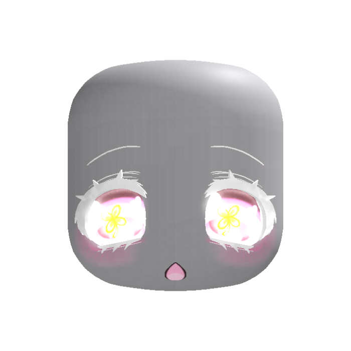 ♡ cute emissive animated clover pink dynamic head