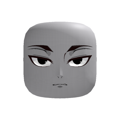 Serious Anime Man Face