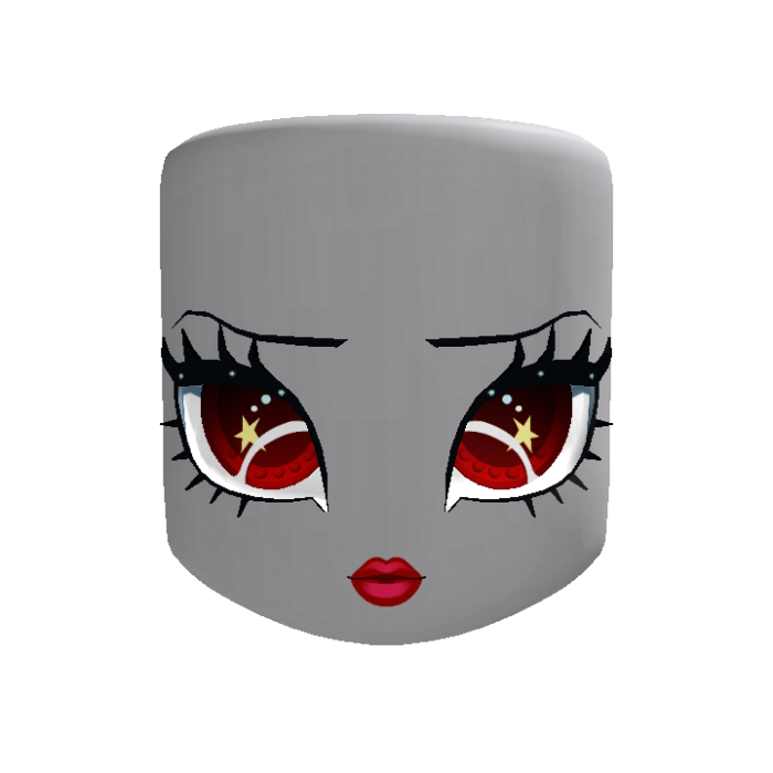 red alien novi star doll head