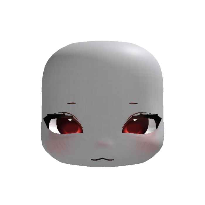 (animated) kawaii doll chibi moe face red