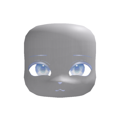 Light Blue Cute Masc Kigurumi Furry Face