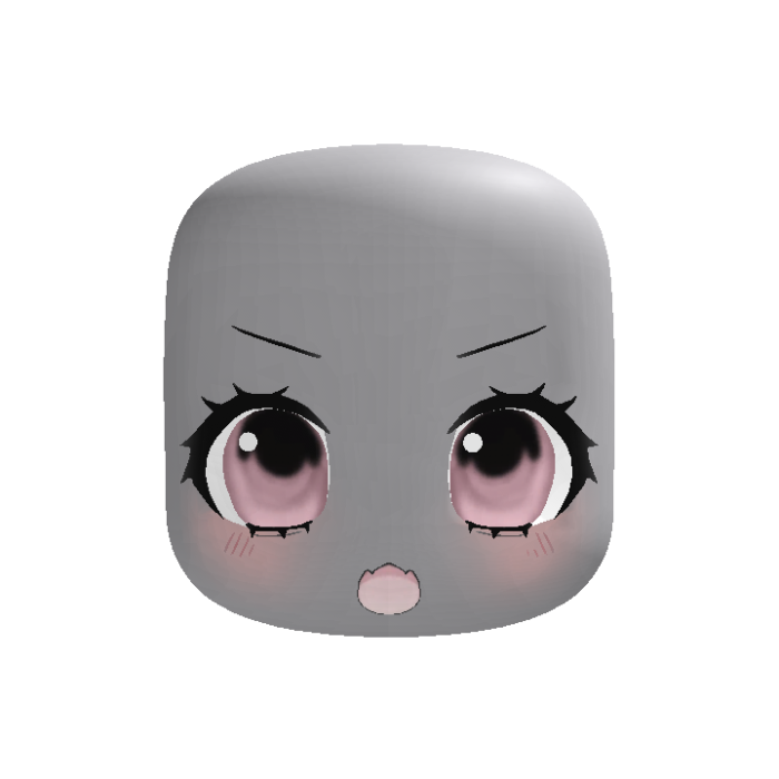 (animated) Pink Cute Chibi Amazed Face