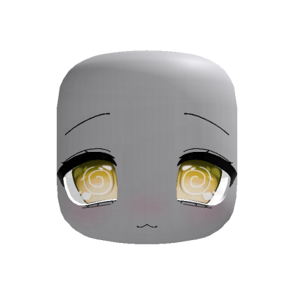 (Animated) Yellow Cute Chibi Calm Dizzy Face