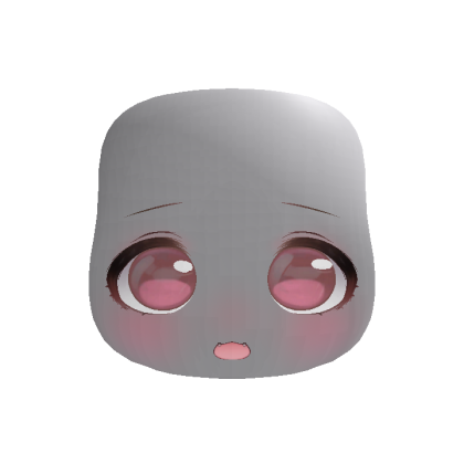 Soft Kawaii Adorable Anime Face (Pink)
