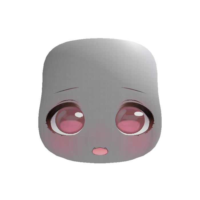 Soft Kawaii Adorable Anime Face (Pink)