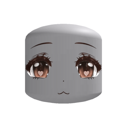 Heart Eyes Doll Head (Recolorable)