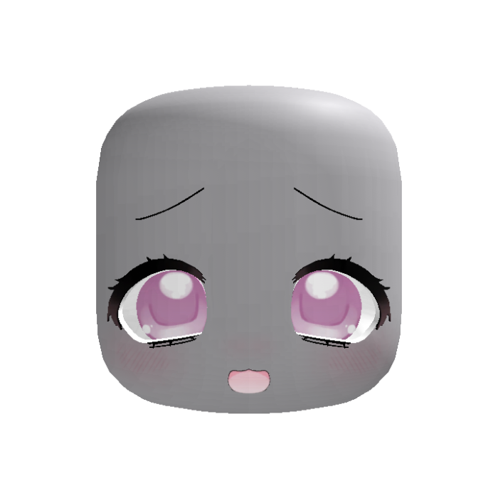 (Animated) Cute Kawaii Moe Pink Excited Face