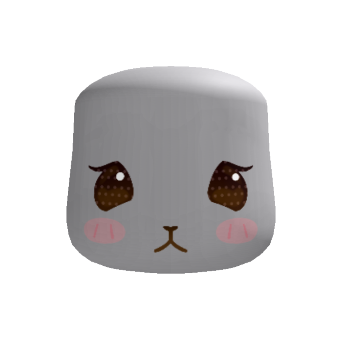kawaii igari plushie bunny face (brown)