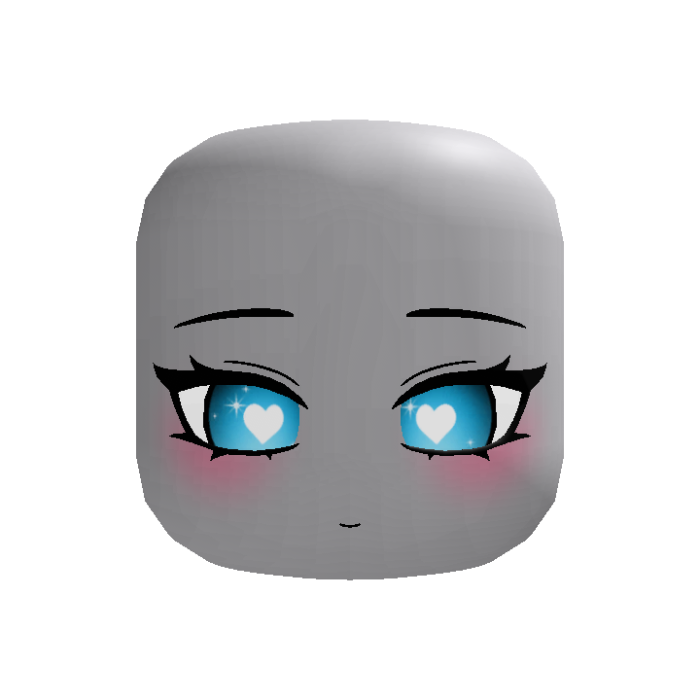 (animated) blue lighter sweet anime princess face