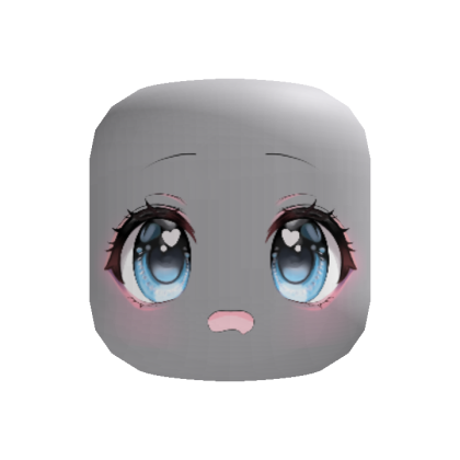 (o^^o) kawaii pleading anime face moe - blue