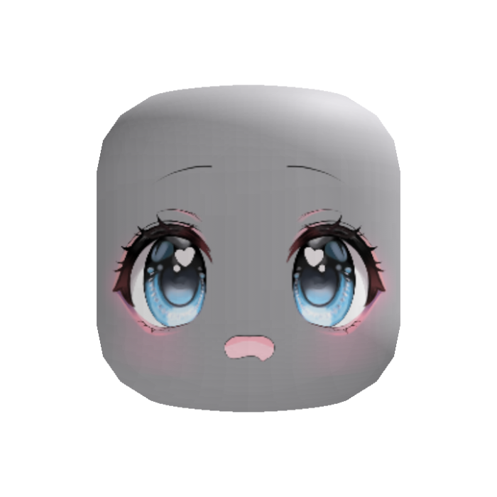 (o^^o) kawaii pleading anime face moe - blue