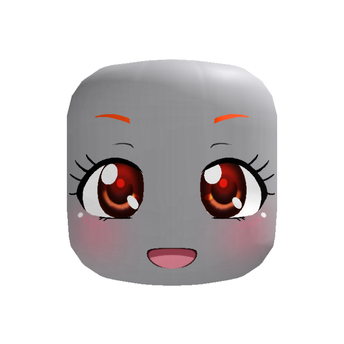 [ANIMATED] kawaii orange red nostalgic anime face