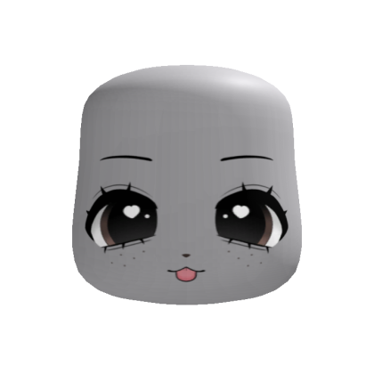 cheeky cute chibi cat girl face