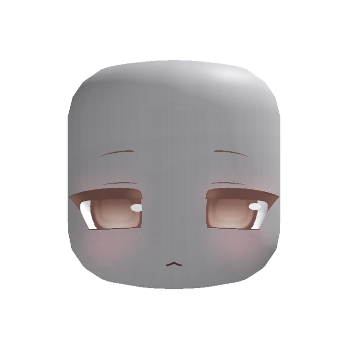 🧁 adorable emotionless sweet moe face brown