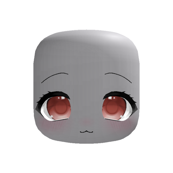 cute anime moe stare eyes in red (animated)