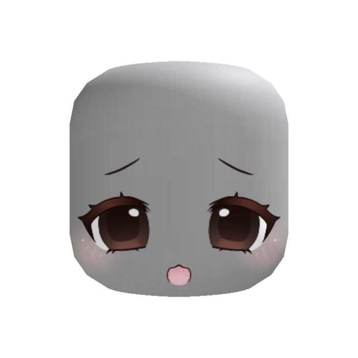 ♡ cute chibi shy black puppy eyes