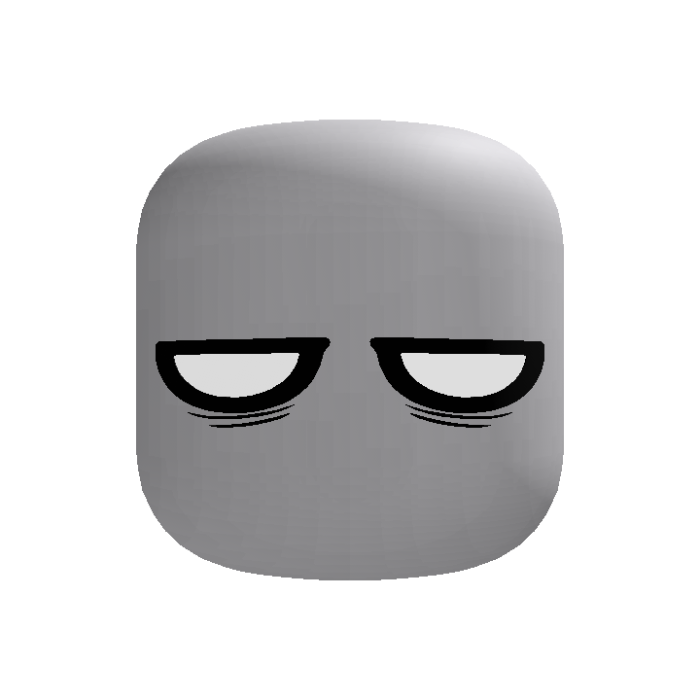 Tired Cartoony Faceless Face