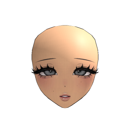 Elegant Pretty Anime Girl Face Light (Recolorable)
