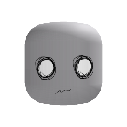 Shy Scene Emo Face [Recolorable] - Roblox