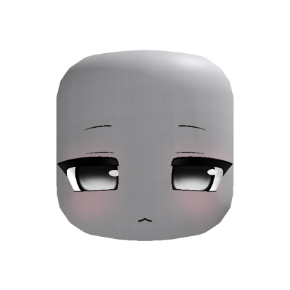 🧁 adorable emotionless sweet moe face white