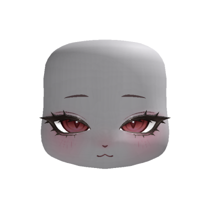 Kawaii Kigurumi Animal Chibi Head (Dark Red) thumbnail