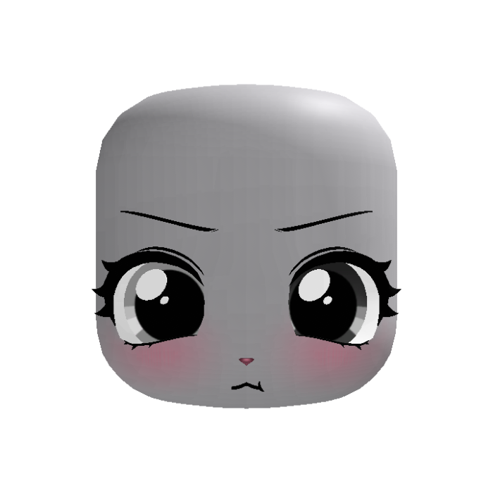 💢(｡•ˇ‸ˇ•｡) sweet angry bunny face in white black