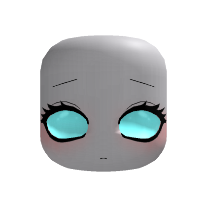 Sullen Dolly Gloomy Pout Face in Black & blue