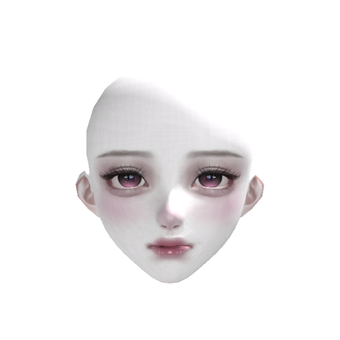 Soft Angel Doll Face - Pink eyes