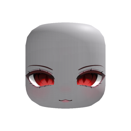 Cute kawaii halloween vampire demon face