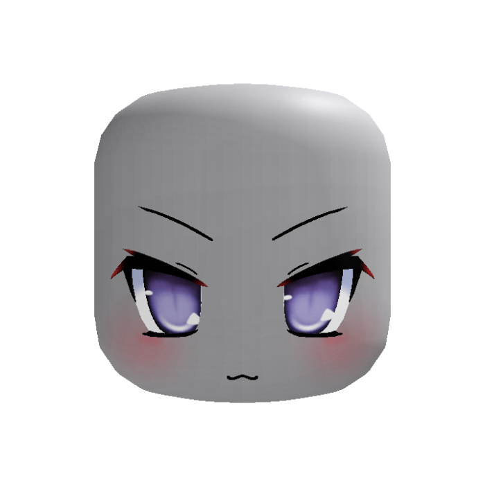 anime moe angry blushing face [purple]
