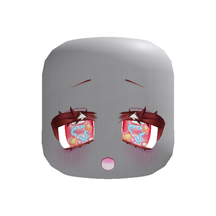 (animated) excited taiyaki anime eyes in red