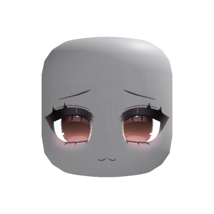 (animated) Shy Anime Moe Stare in Brown