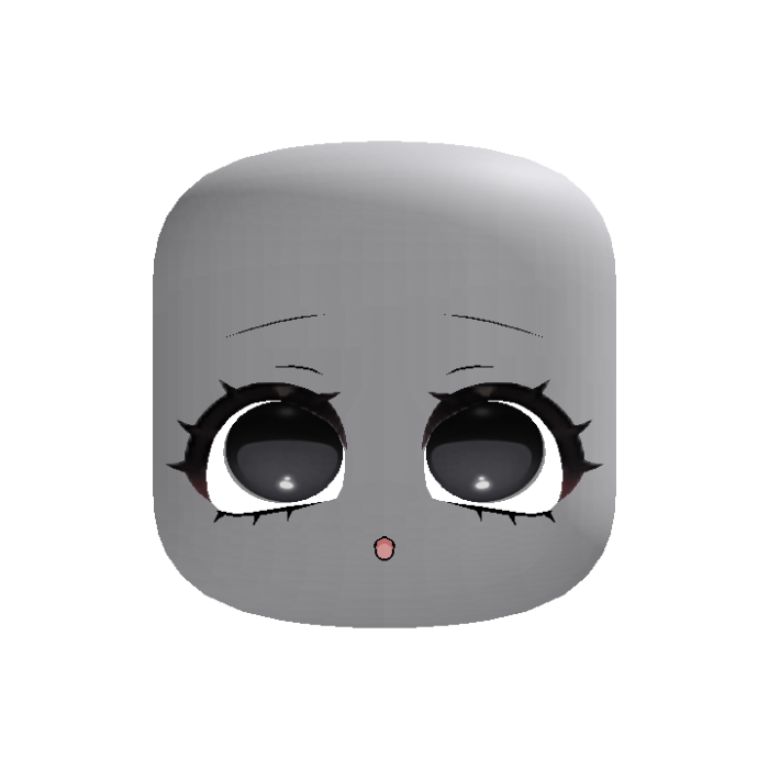 black cutesy kawaii pleading anime eyes