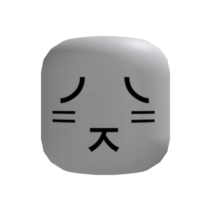 Sad Bunny Kaomoji Head