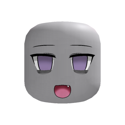 Tired Cute Anime Face (Purple)