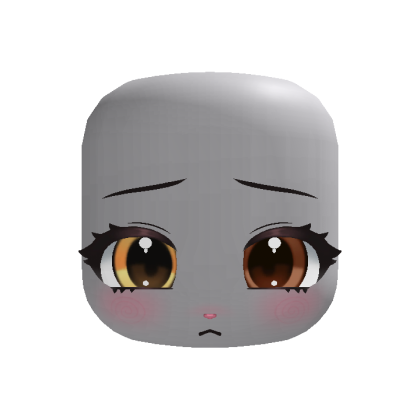 ♡ cute kawaii shy bunny pout face 🐰yellow brown🐝