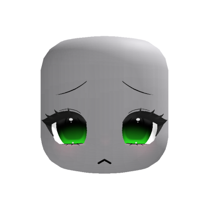 cute kawaii anime eyes green