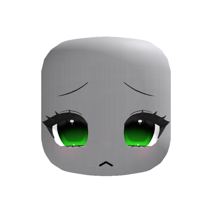 cute kawaii anime eyes green