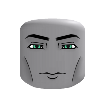 [Animated] Mog Man Stare Face w/ Follow Green Eyes